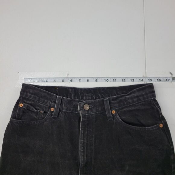 Levi's 14521-0260 vintage womens black jeans 14s denim 90's 3383 - Picture 5 of 12